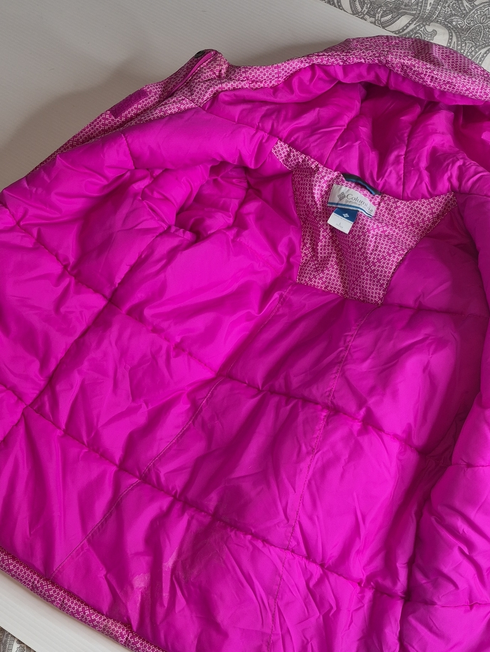 Columbia Girl's Pink Coat Size Large 14/16 - Picture 8 of 8